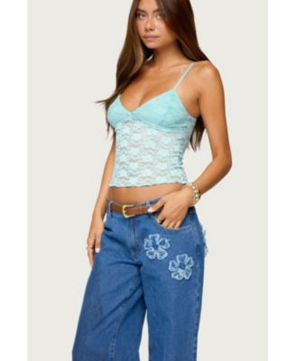 Women's Eira Sheer Lace Tank Top