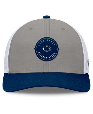 Men's Gray/Navy Penn State Nittany Lions Rob Trucker Adjustable Hat