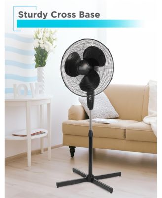 18-Inch Pedestal Fan, Oscillating Fan for Home and Office, with 3 Speed Settings