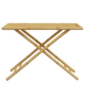 Folding Patio Table 43.3"x21.7"x29.5" Bamboo