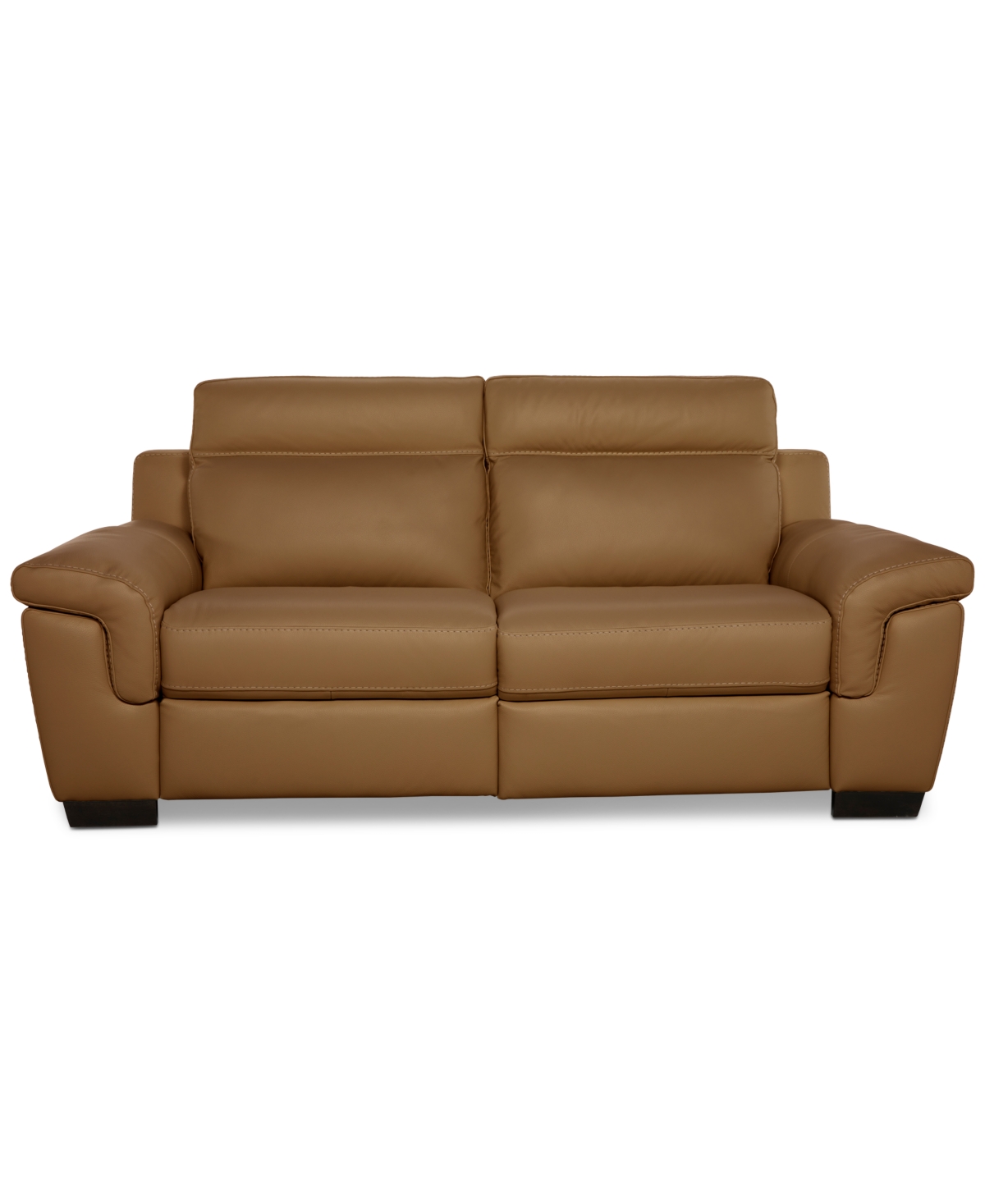 Macy's Julius Ii 2-pc. Leather Sofa With 2 Power Recliners, Exclusively At  In Brown