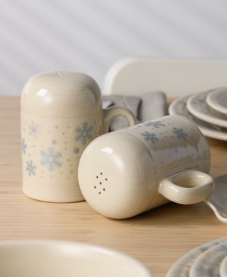 Linen Snowflakes Rangetop Large Salt & Pepper Shakers, Exclusively at Macy's