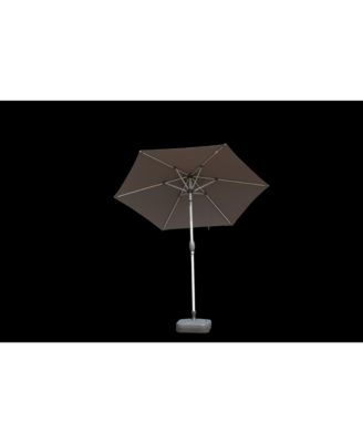 7.5ft Outdoor Table Patio Umbrella With Push Button Tilt Crank Uv Protection Waterproof Market Sun Umbrella With 6 Sturdy Ribs