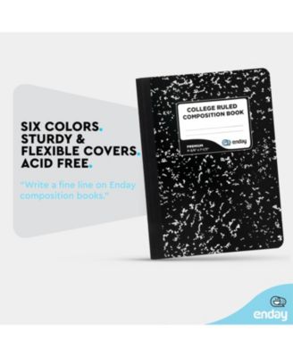 Composition Notebooks College Ruled Paper, Pink Hard Cover Composition Notebook, Premium Lined Composition Books, 100 Sheets Ruled Notebook