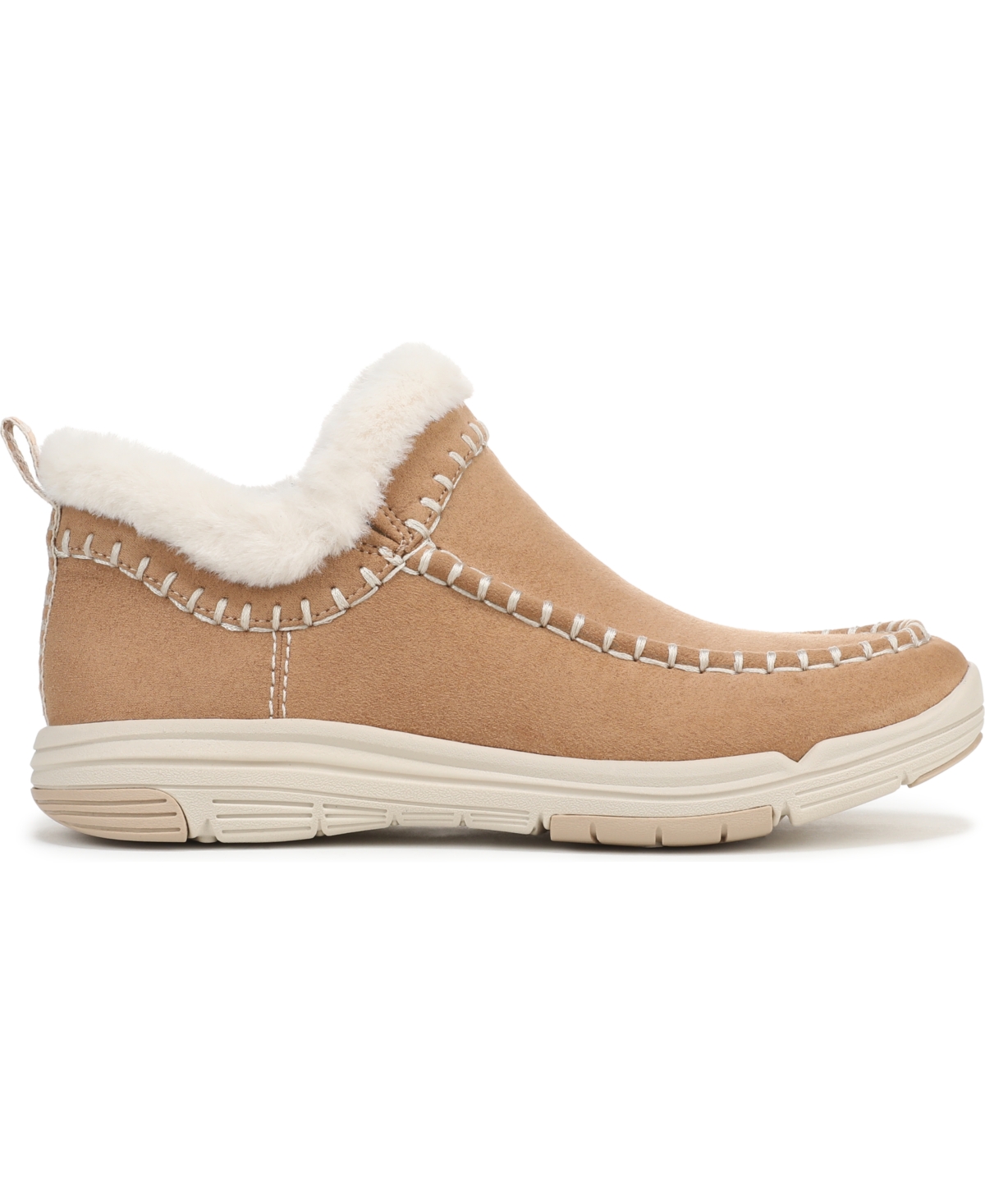 Ryka Rykä Arrow Faux Fur Trim Slip-on Bootie In Brown