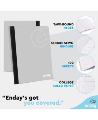 Composition Notebooks College Ruled Paper, Pink Hard Cover Composition Notebook, Premium Lined Composition Books, 100 Sheets Ruled Notebook