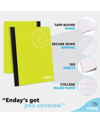 Composition Notebooks College Ruled Paper, Pink Hard Cover Composition Notebook, Premium Lined Composition Books, 100 Sheets Ruled Notebook