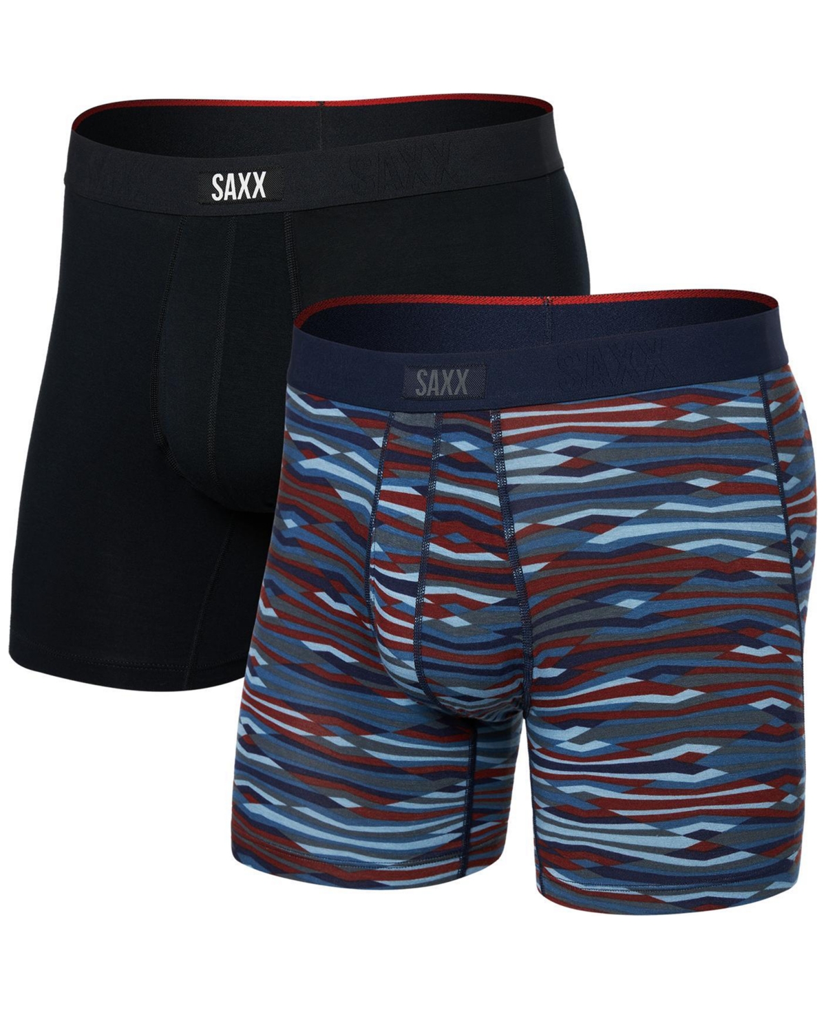 Men's Vibe Xtra Soft Comfort 2-Pk Boxer Briefs - Spacedye S