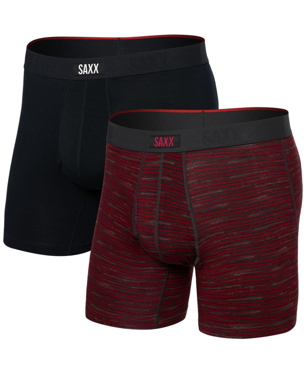 Men's Vibe Xtra Soft Comfort 2-Pk Boxer Briefs - Spacedye S