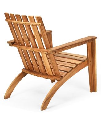 2PCS Patio Acacia Wood Adirondack Chair Lounge Armchair sturdy Outdoor Garden