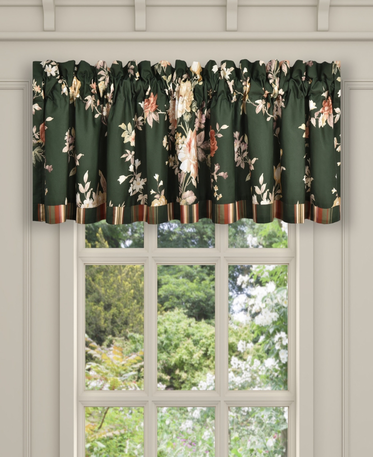 Brittany Window Straight Valance, 18" x 88" - Forest