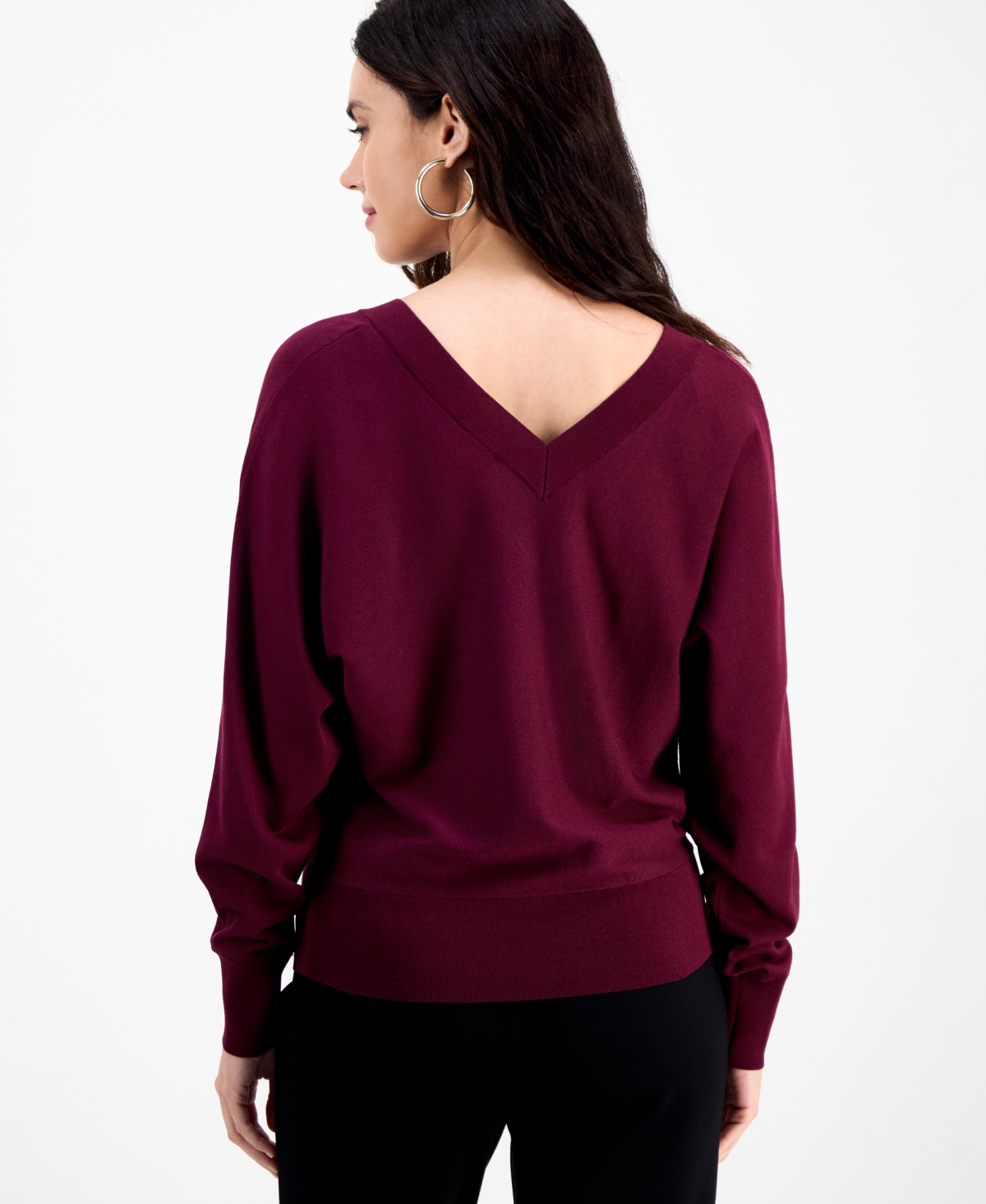 I.n.c. International Concepts Petite Dolman-Sleeve Sweater, Created for Macy's