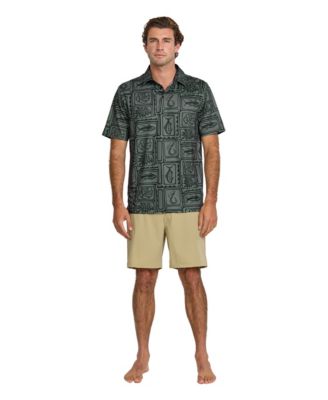 Quiksilver Men's Regular Fit Fish Block Polo Shirt