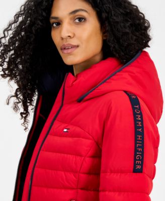 Women's Hooded Long-Sleeve Puffer Jacket 