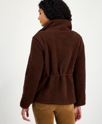 Women's Sherpa Zip-Front Long-Sleeve Jacket 