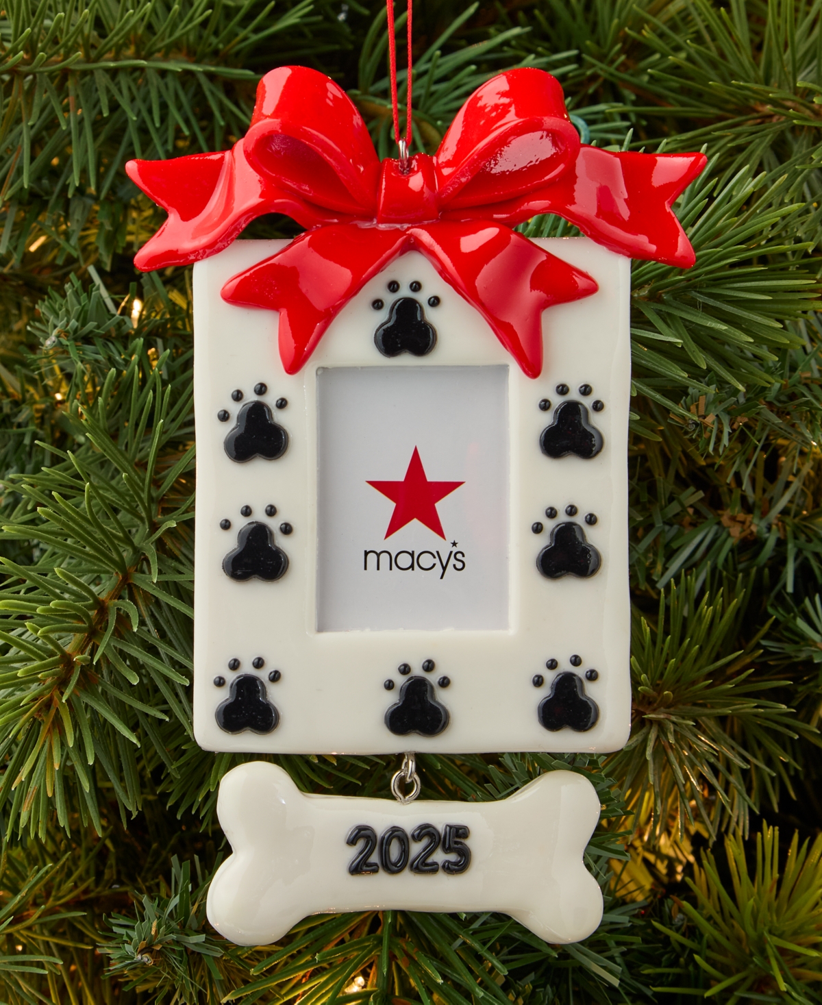 Holiday Lane Pets Dog Print Frame Ornament, Macy's Exclusive In Multi