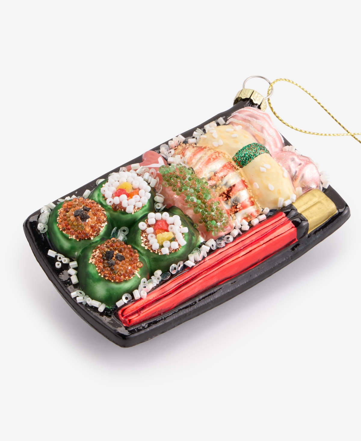 Holiday Lane Foodie Sushi Board Ornament, Macy's Exclusive In Transparent