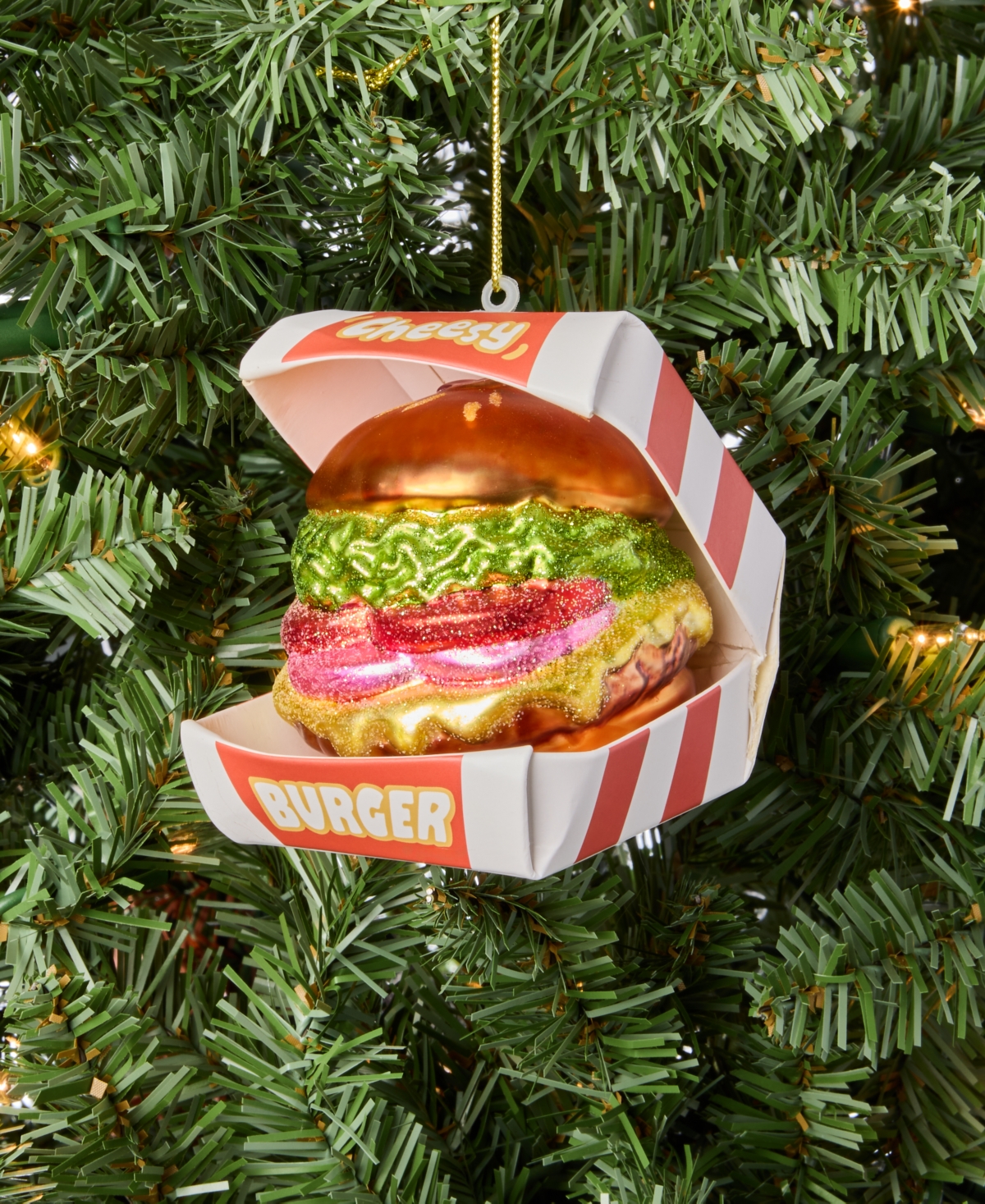 Holiday Lane Foodie Burger In A Box Ornament, Macy's Exclusive In Multi