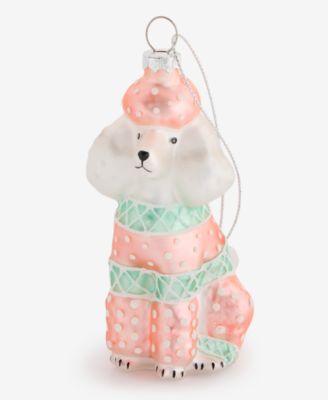 Pets Glass Poodle Ornament, Macy's Exclusive 