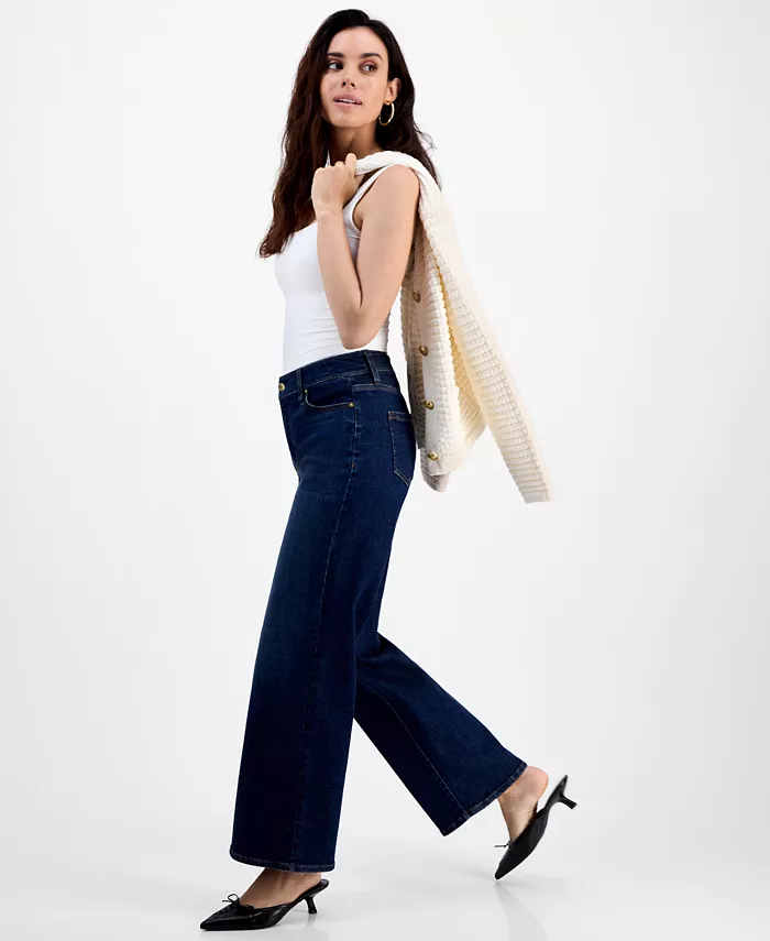 Petite High-Rise Wide-Leg Jeans - thumbnail 3
