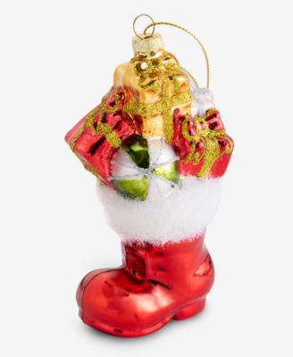 Christmas Cheer Red Stocking with Gifts Ornament, Macy's Exclusive