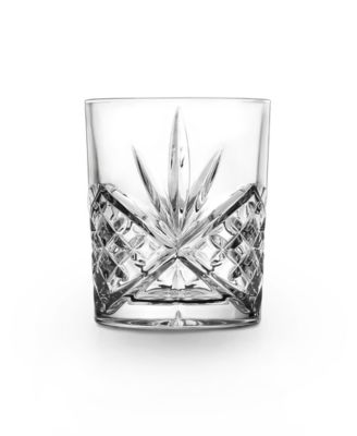 Dublin Crystal 8 Piece Double Old Fashion and Highball Glassware Set