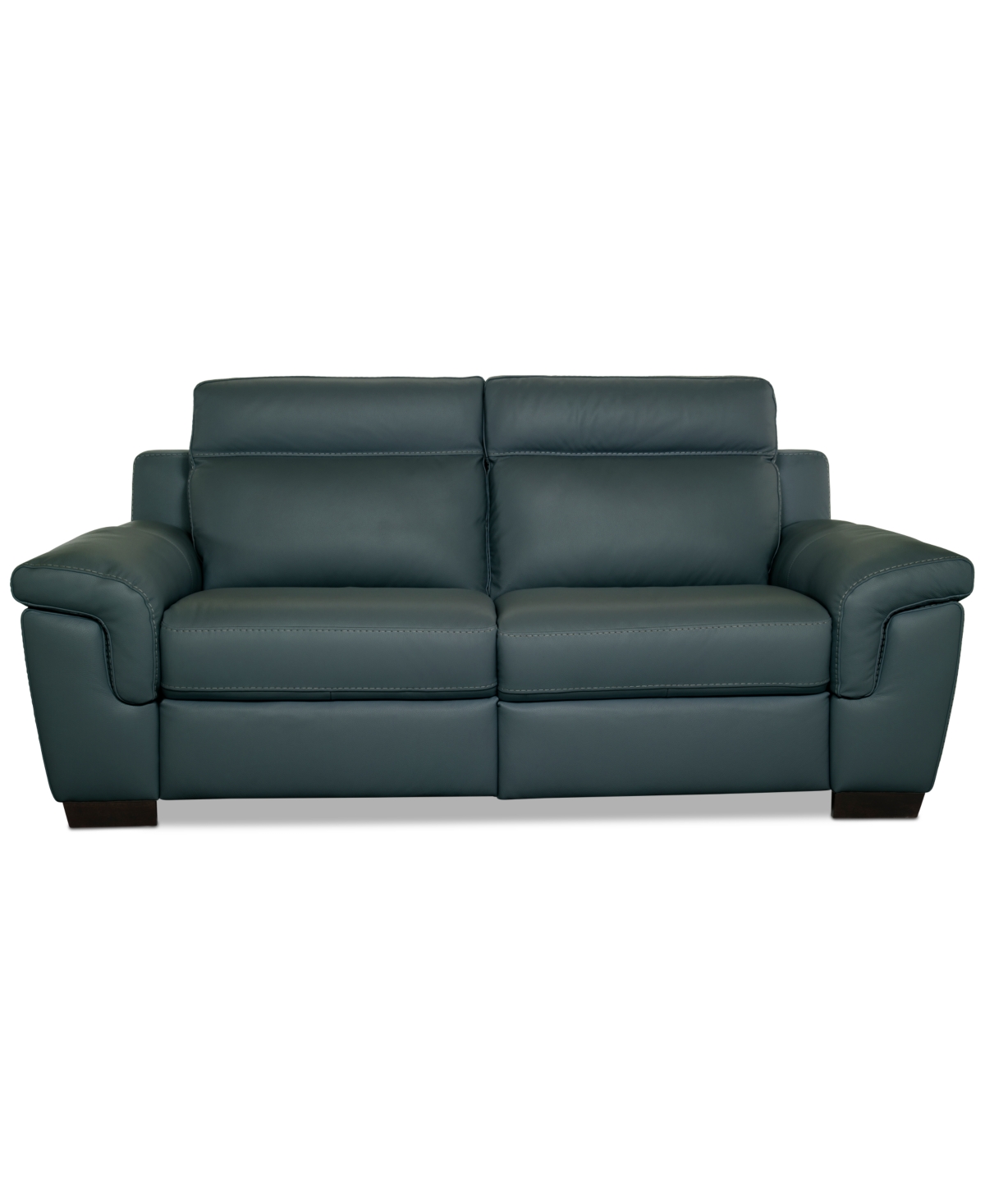 Macy's Julius Ii 2-pc. Leather Sofa With 2 Power Recliners, Exclusively At  In Blue