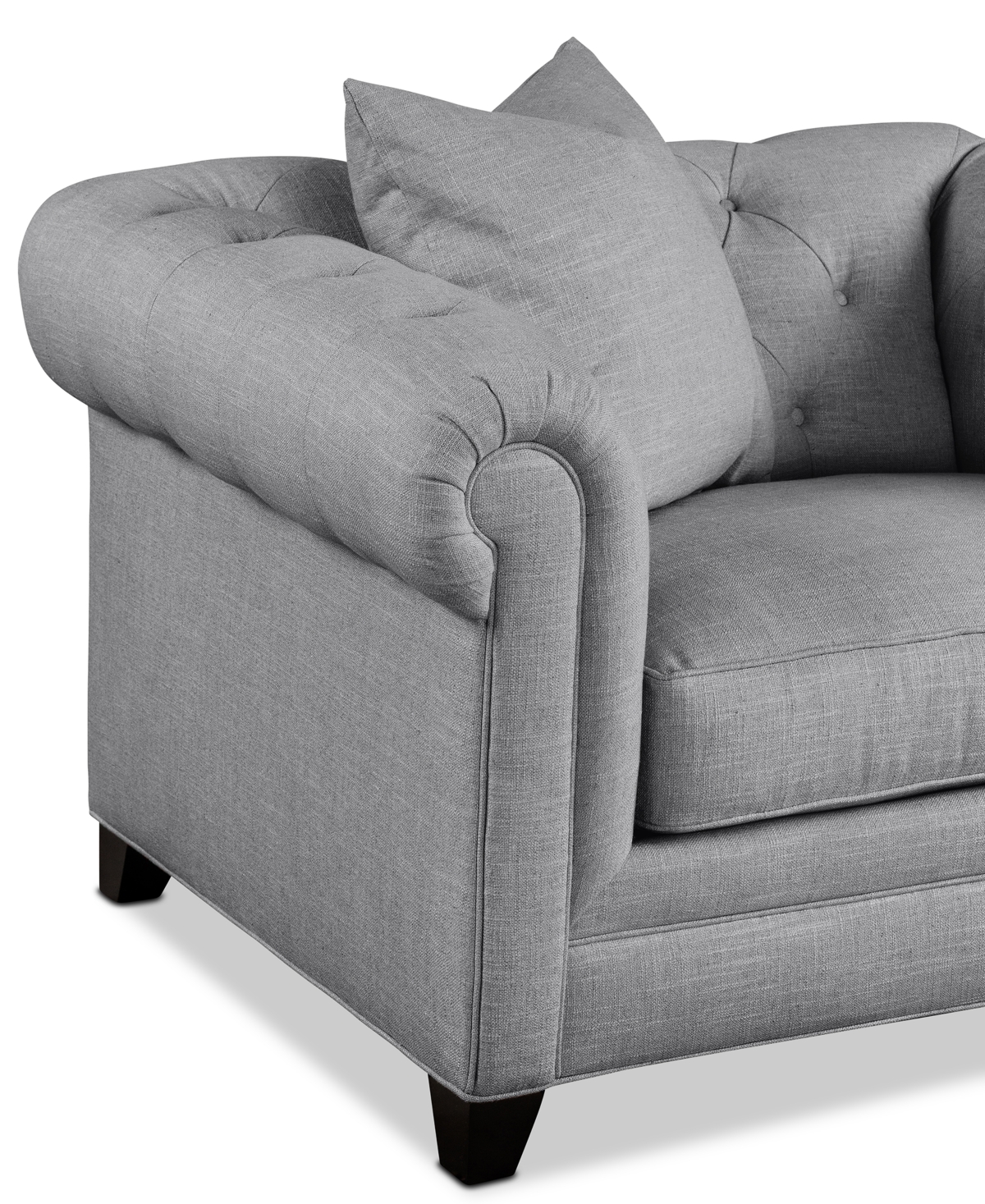 Jonathan Louis Kallison Fabric Arm Chair, Exclusively At Macy's In Gray