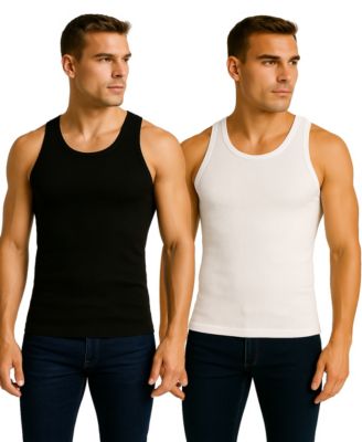 Men's 2-Pack Heavyweight Ribbed Tank Top