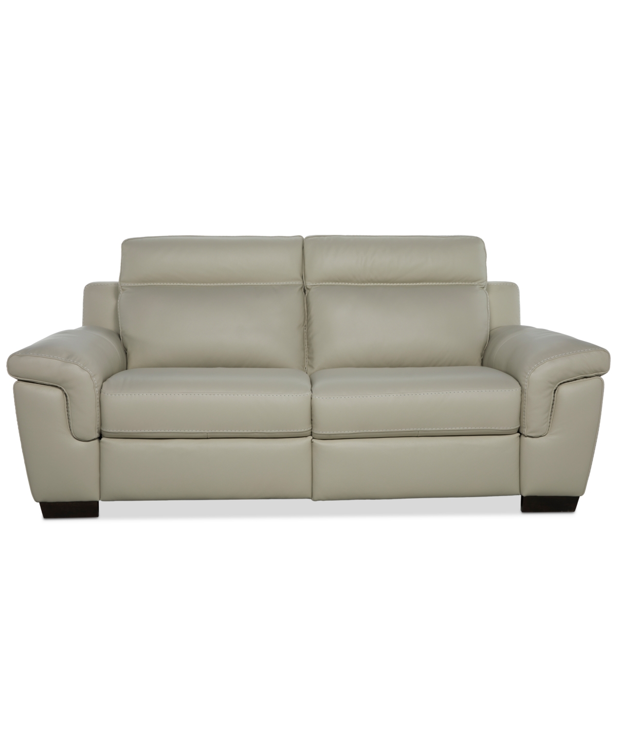 Macy's Julius Ii 2-pc. Leather Sofa With 2 Power Recliners, Exclusively At  In White