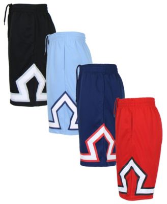 Men's 4-Pack Lightweight Breathable Moisture Wicking Mesh Shorts