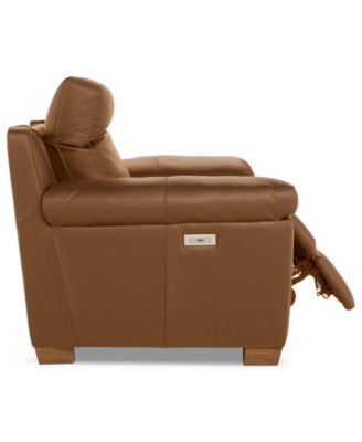 Julius II Leather Power Recliner, Exclusively at Macy's