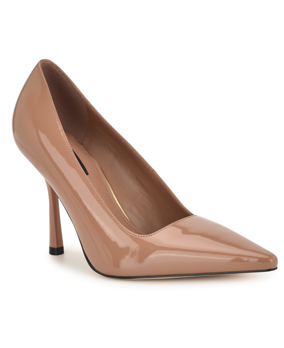 Women's Jamiey Slip-On Stiletto Pumps - Medium Natural Patent