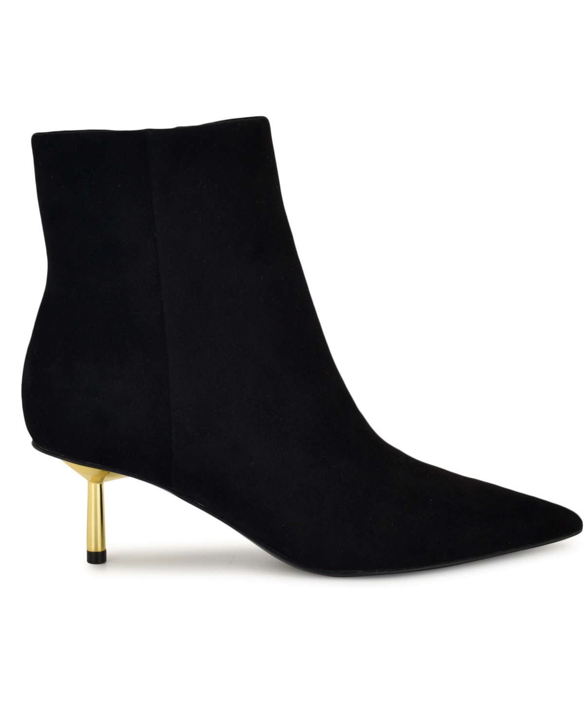 Nine West Women's Hamesa Pointy Toe Kitten Heel Booties In Black