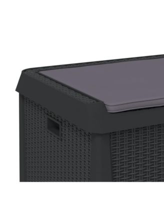 Garden Storage Box Anthracite Polypropylene Medium