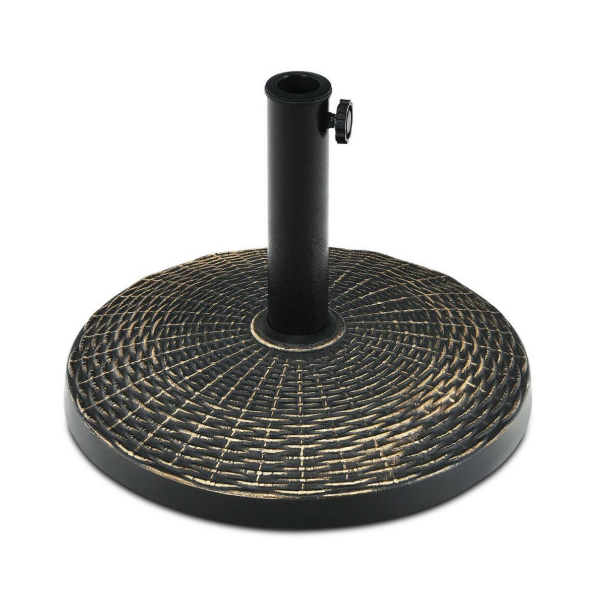 27 lbs Patio Market Umbrella Base Stand - Bronze