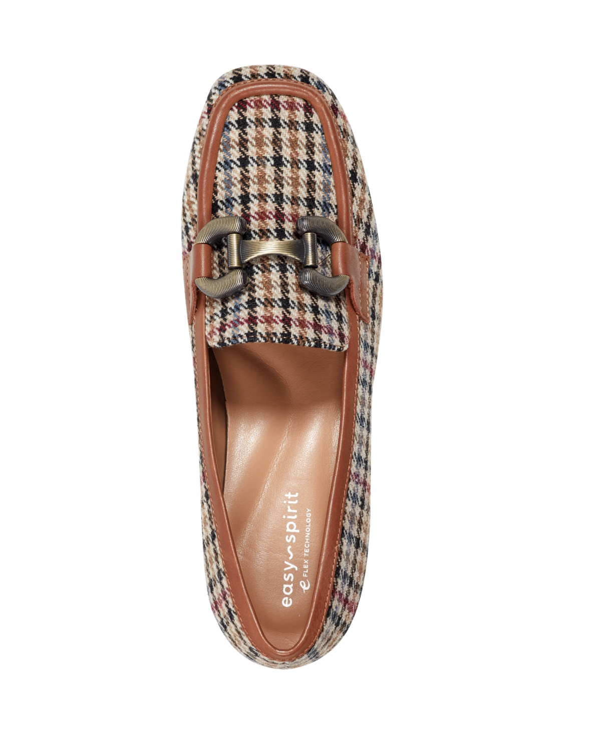 Easy Spirit Women's Franny Eflex Bit Block Heel Loafers In Brown
