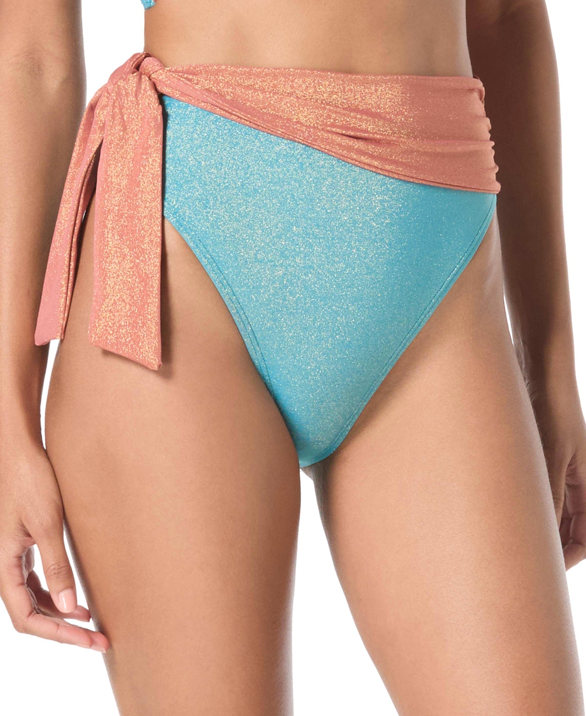 Women's Sash-Tie High-Waist Bikini Bottoms - Zenith