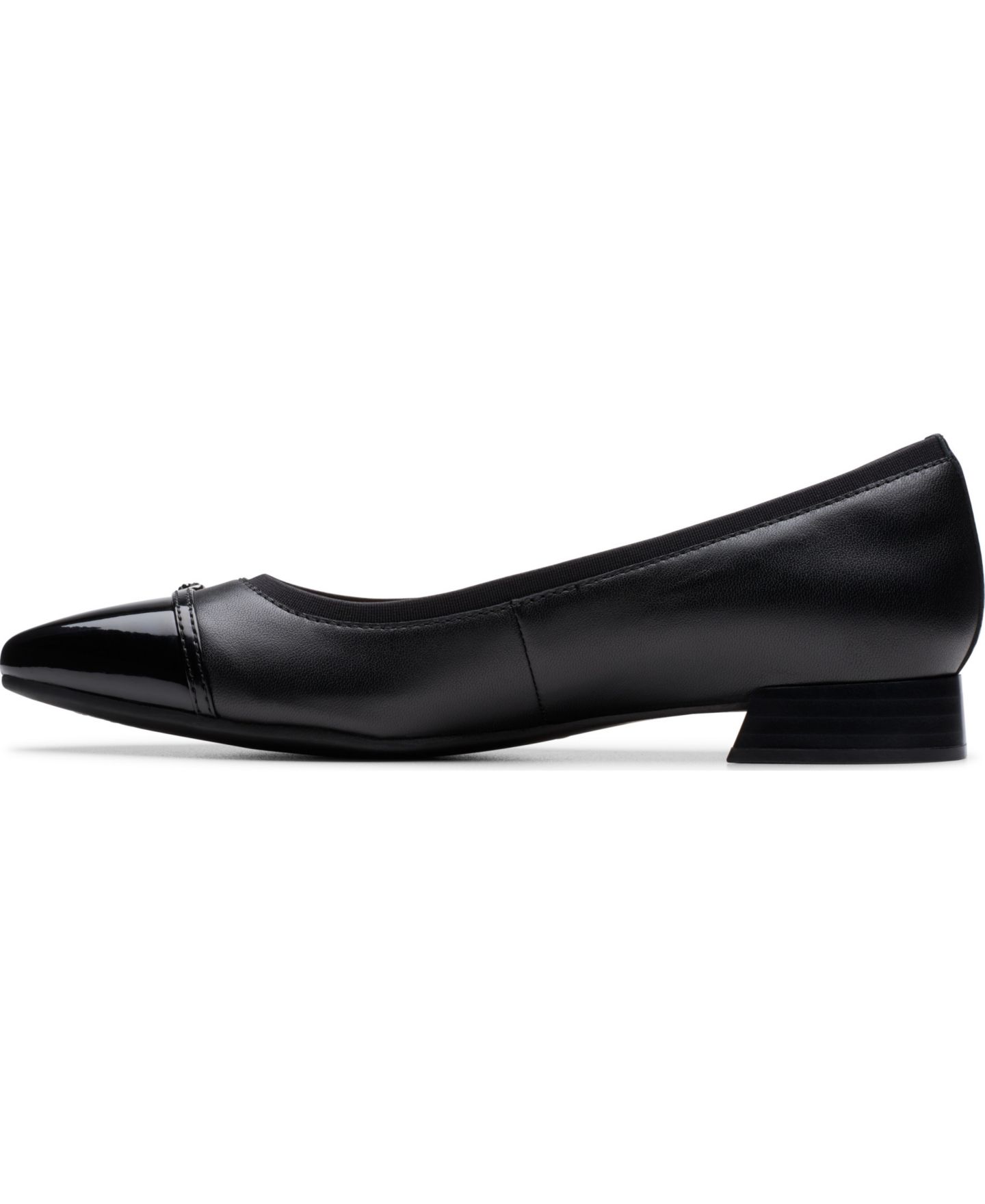Женские балетки-слипоны Clarks Natalyn Dusk, цвет: Чёрный кожаный — фото 5