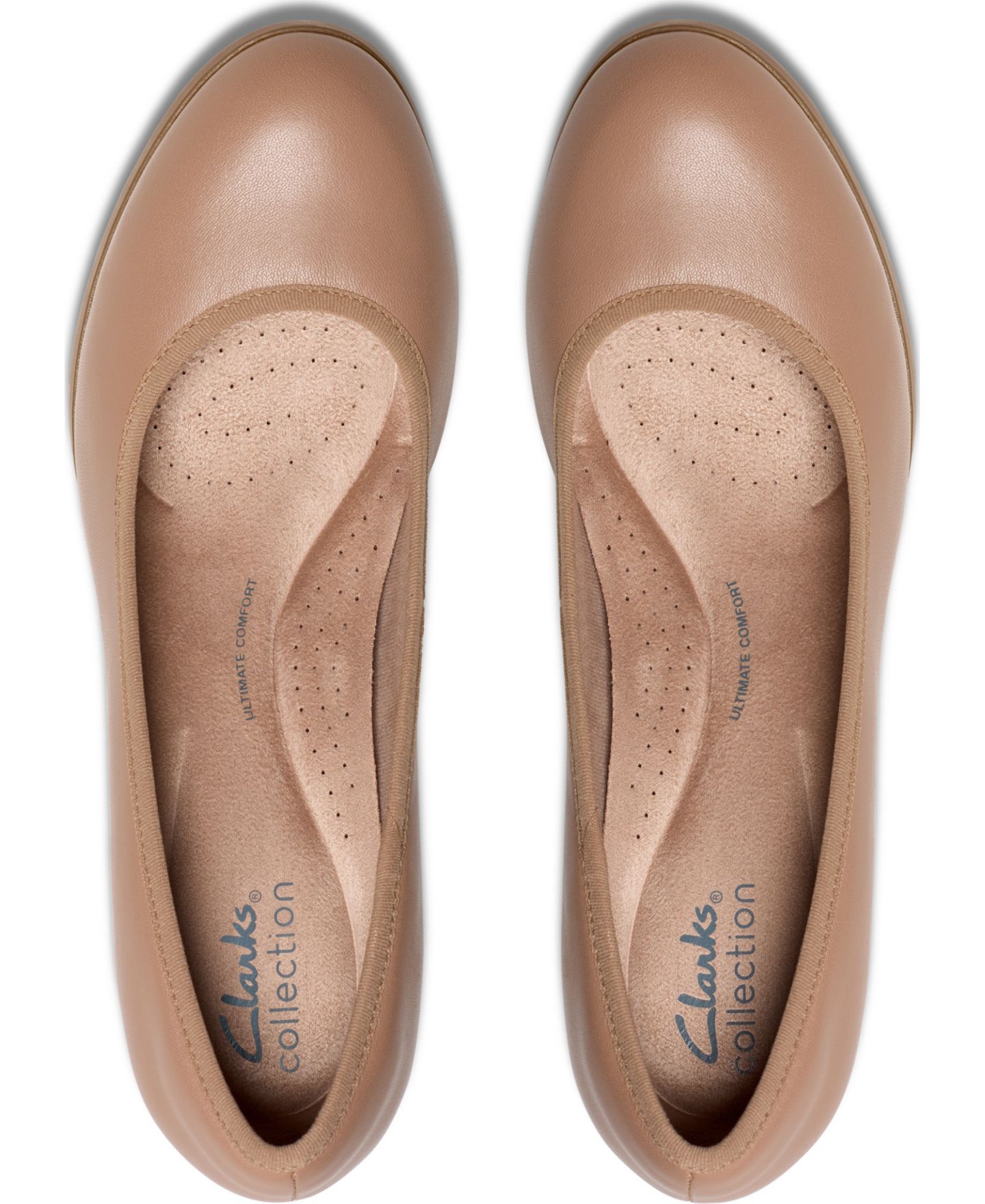 Женские туфли Clarks Bayla Carly Slip-On Pumps, цвет: Тёплый бежевый кожаный — фото 4