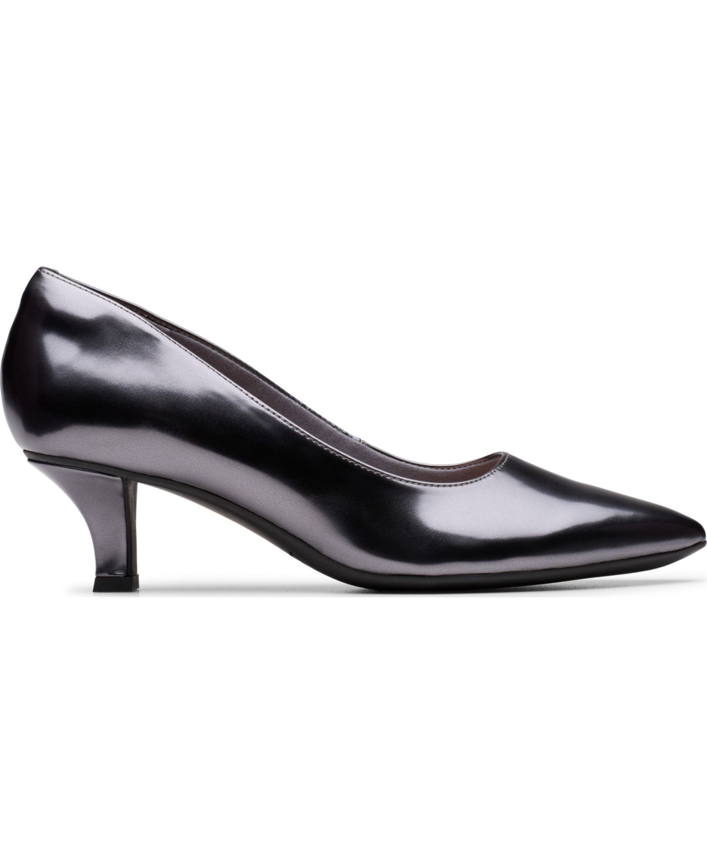 Женские туфли Clarks Collection Kepley Vine Dress Pumps, цвет: Тёмный оловянный металлик — фото 2