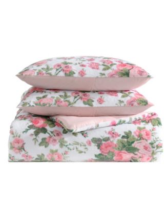 Vintage Floral Plush 4-Pc. Comforter Set, Twin