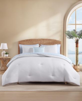 Tommy Bahama Seersucker Solid 8-Pc. Comforter Set, Queen