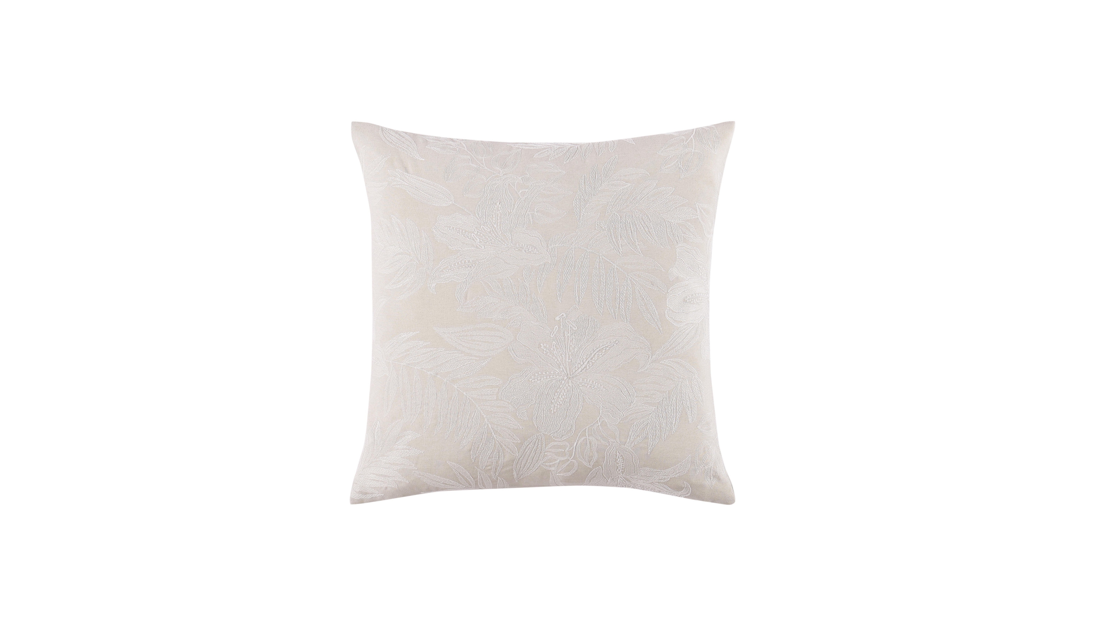 Tommy Bahama Island Estate Embroidered Floral Decorative Pillow, 20" X 20"