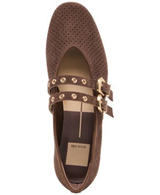 Women's Baylee Grommet Double Strap Mary Jane Flats