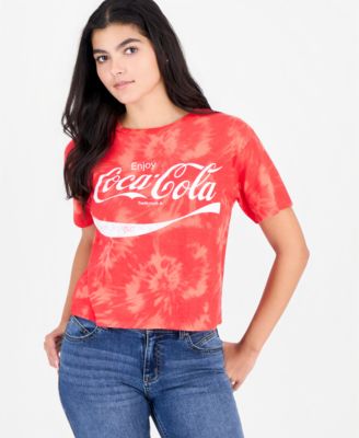 Juniors' Coca-Cola Tie-Dye T-Shirt