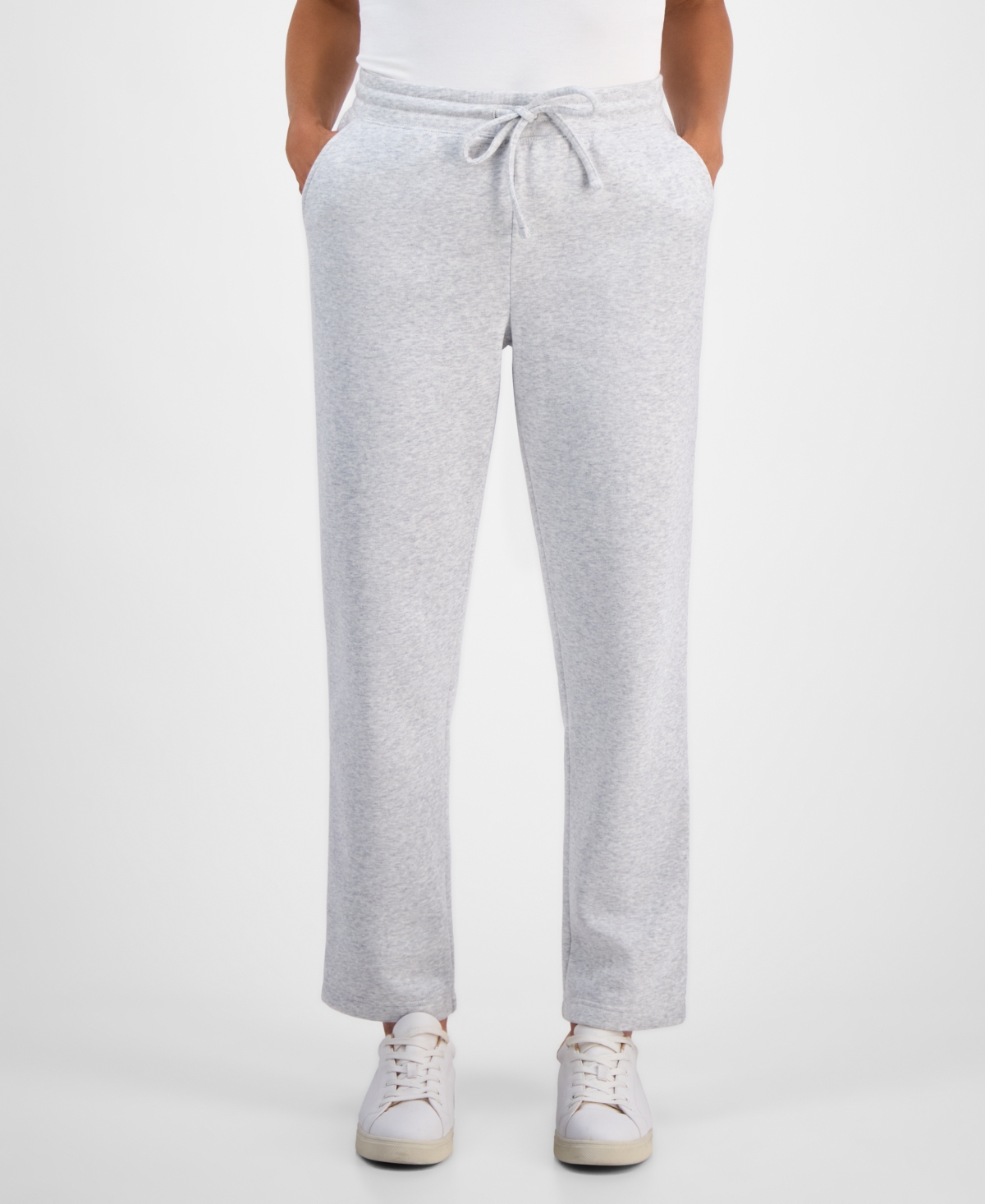 Style & Co Petite Cotton Fleece Drawstring Sweatpants, Created For Macy's