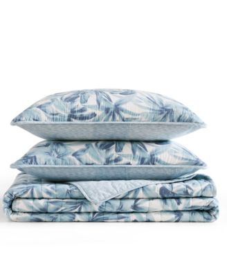 Aubrey Cotton Reversible 3-Pc. Quilt Set, Full/Queen