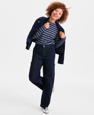 Style & Co Women's Printed Scoop Neck Long-Sleeve T-Shirt