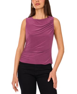 Vince Camuto - Women's Sleeveless Ruched Blouse